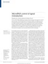 MicroRNA control of signal transduction