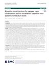 Adaptive minirhizotron for pepper roots observation and its installation based on root system architecture traits