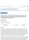 Abstract 5122: A novel topical candidate for chemotherapy and radiotherapy-induced alopecia (CRIA) through local modulation of apoptosis