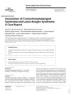 Association of Trichorhinophalangeal Syndrome and Loose Anagen Syndrome: A Case Report