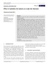 Effect of platelets‐rich plasma on scalp hair diameter