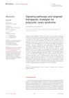 Signaling pathways and targeted therapeutic strategies for polycystic ovary syndrome