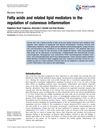 Fatty acids and related lipid mediators in the regulation of cutaneous inflammation
