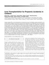 Liver transplantation for propionic acidemia in children
