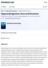 Hyperandrogenism: Acne and Hirsutism